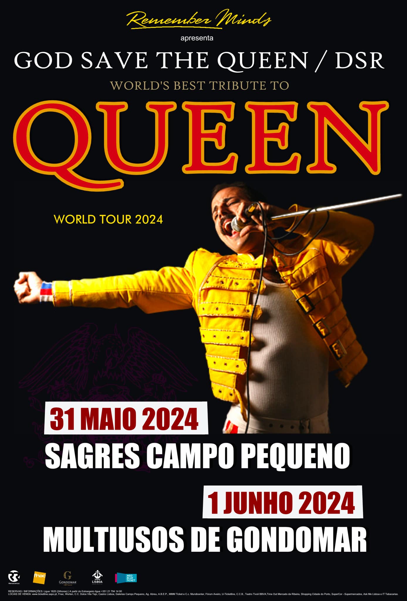 God Save The Queen em Portugal: World Tour 2024 Chega ao Campo Pequeno e Gondomar