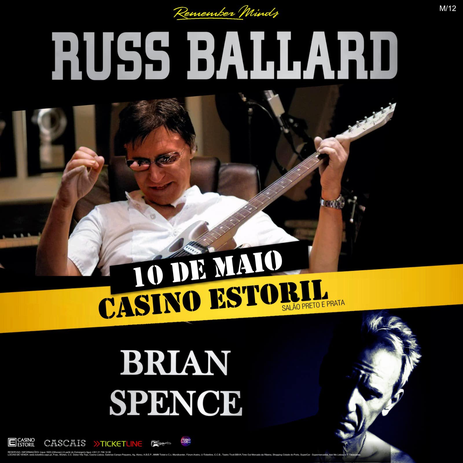 Concerto Memorável no Casino Estoril: Brian Spence e Russ Ballard – 10 de Maio de 2024